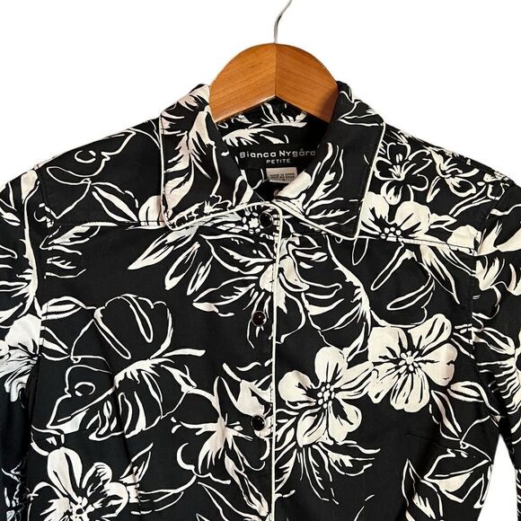 Bianca Nygard floral snap button shirt. Size 4P - Picture 2 of 9
